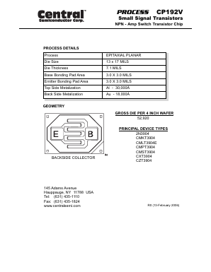 CP192V Datasheet PDF Central Semiconductor