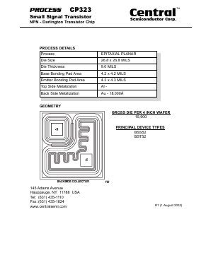 CP323 Datasheet PDF Central Semiconductor