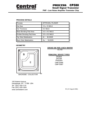 CP588 Datasheet PDF Central Semiconductor