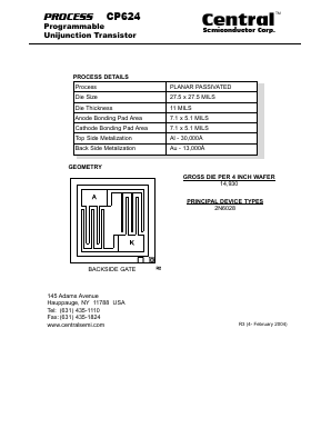 CP624 Datasheet PDF Central Semiconductor