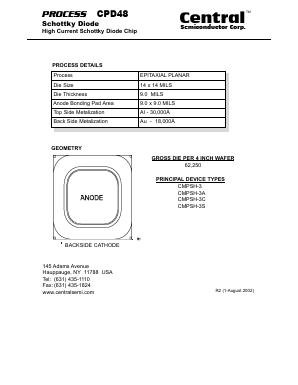 CPD48 Datasheet PDF Central Semiconductor