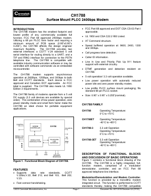 CH1788 Datasheet PDF Cermetek Microelectronics