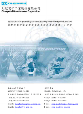 CM2831KIM25 Datasheet PDF Champion Microelectronic