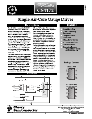 CS4172XDWF16 Datasheet PDF Cherry semiconductor