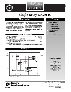 CS1107 Datasheet PDF Cherry semiconductor