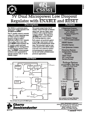 CS8361YDW20 Datasheet PDF Cherry semiconductor