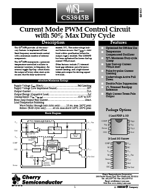 CS3845B Datasheet PDF Cherry semiconductor