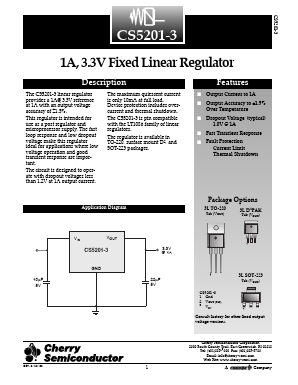 CS5201-3GDP3 Datasheet PDF Cherry semiconductor