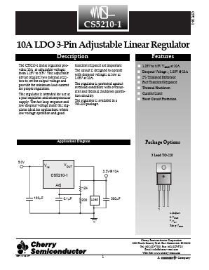 CS5210-1GT3 Datasheet PDF Cherry semiconductor