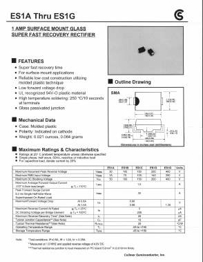 ES1D Datasheet PDF Collmer Semiconductor