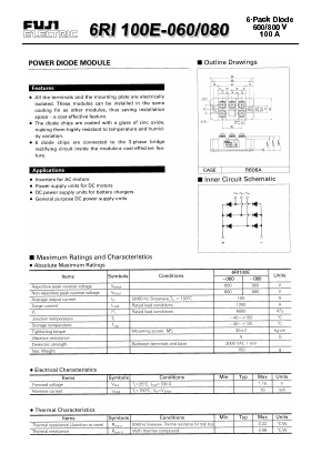 6RI100E-080 Datasheet PDF Collmer Semiconductor