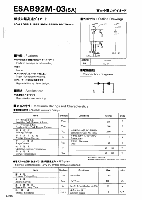 ESAB92M-03 Datasheet PDF Collmer Semiconductor