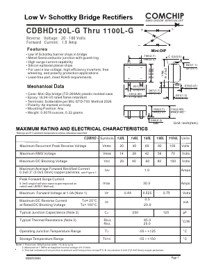 CDBHD1100L-G Datasheet PDF ComChip