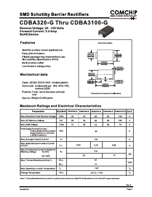 CDBA320-G Datasheet PDF ComChip