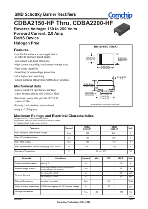 CDBA2200-HF Datasheet PDF ComChip