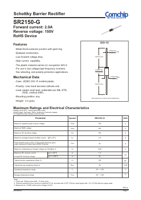 SR2150-G Datasheet PDF ComChip