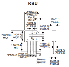 KBU8005G-G Datasheet PDF ComChip