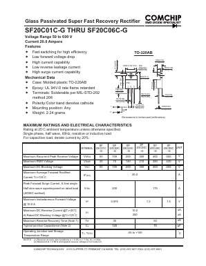 SF20C06C-G Datasheet PDF ComChip