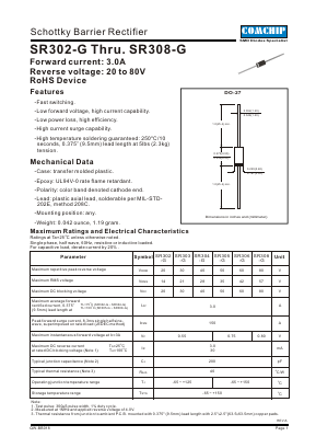 SR306-G Datasheet PDF ComChip