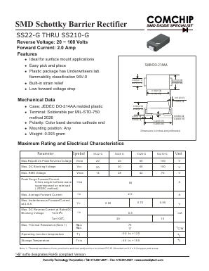 SS26-G Datasheet PDF ComChip