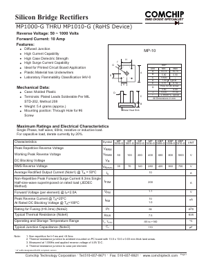 MP1000-G Datasheet PDF ComChip