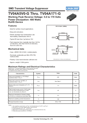 TV04A450J-G Datasheet PDF ComChip