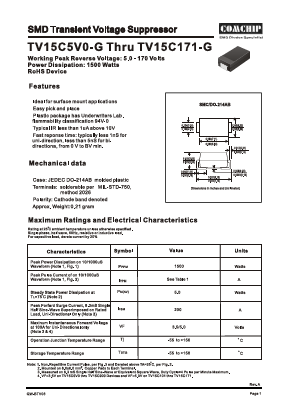 TV15C700K-G Datasheet PDF ComChip