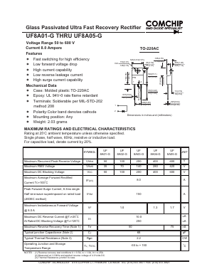 UF8A01-G Datasheet PDF ComChip