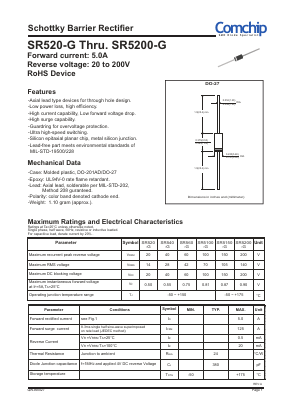 SR520-G Datasheet PDF ComChip