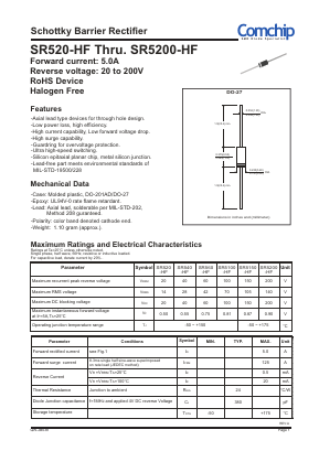 SR5200-HF Datasheet PDF ComChip