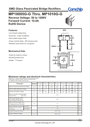 MP10005G-G Datasheet PDF ComChip