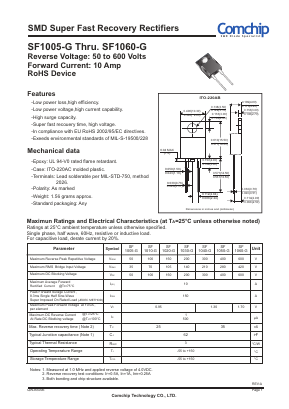 SF1010-G Datasheet PDF ComChip