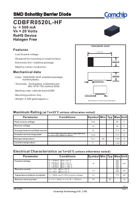 CDBFR0520L-HF Datasheet PDF ComChip