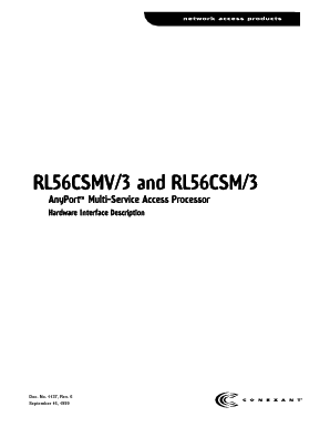 RL56CSMV/3 Datasheet PDF Conexant Systems