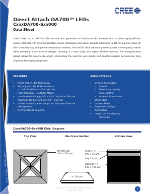 C450DA700-SXX000 Datasheet PDF Cree, Inc