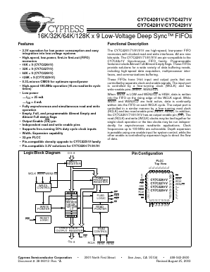 7C4271V-15 Datasheet PDF Cypress Semiconductor