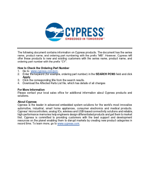 MB88151A-200 Datasheet PDF Cypress Semiconductor