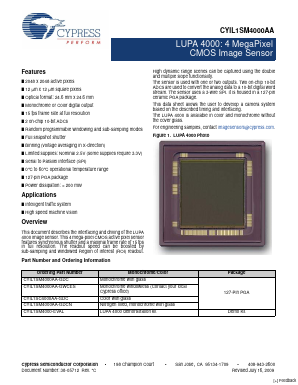 CYIL1SM4000AA-GDC Datasheet PDF Cypress Semiconductor