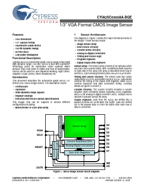CYIA2SC0300AA-BQE Datasheet PDF Cypress Semiconductor