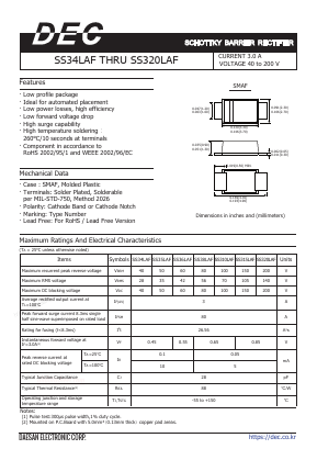 SS310LAF Datasheet PDF Daesan Electronics Corp.