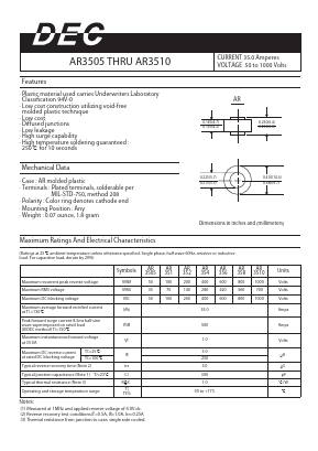 AR3505 Datasheet PDF Daesan Electronics Corp.