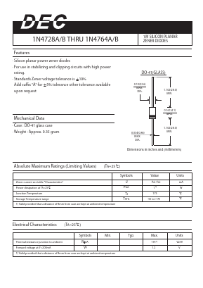 1N4750A Datasheet PDF Daesan Electronics Corp.