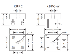 KBPC5006/W Datasheet PDF Daesan Electronics Corp.