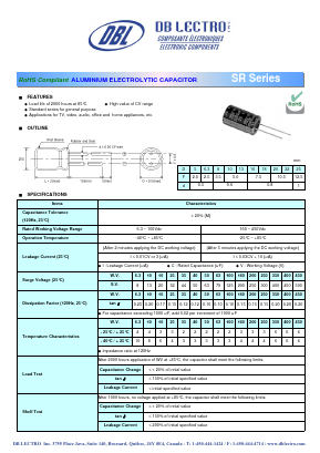 SR2D330LT Datasheet PDF DB Lectro Inc