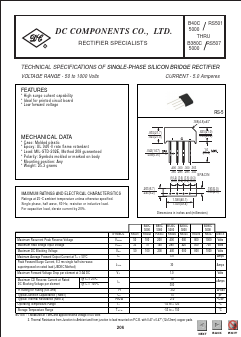 B125C5000 Datasheet PDF DC COMPONENTS