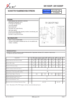 MBR1040G Datasheet PDF DIYI Electronic Technology Co., Ltd.