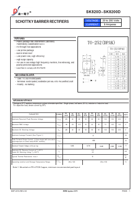 SK8100D Datasheet PDF DIYI Electronic Technology Co., Ltd.