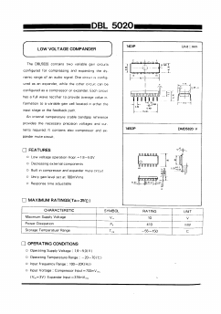 DBL5020 Datasheet PDF Daewoo Semiconductor