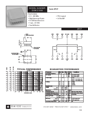 DSW21998 Datasheet PDF DAICO Industries