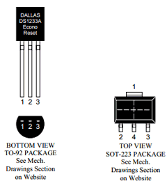 DS1233A-15 Datasheet PDF Dallas Semiconductor -> Maxim Integrated